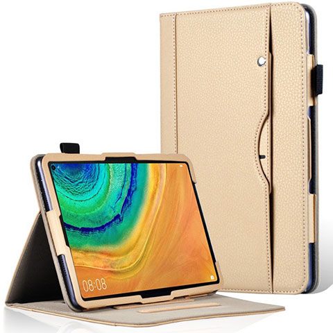 Handytasche Stand Schutzhülle Flip Leder Hülle L04 für Huawei MatePad Pro Gold