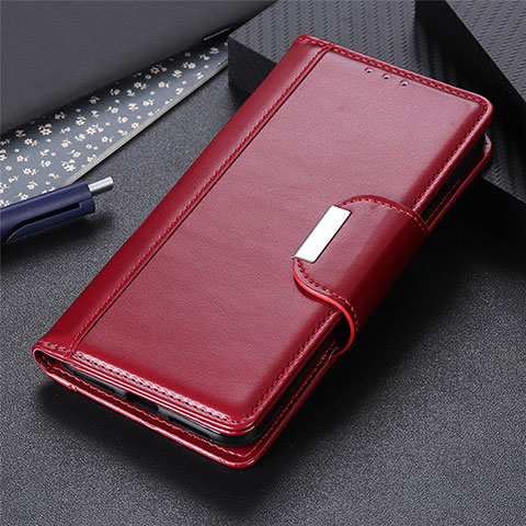 Handytasche Stand Schutzhülle Flip Leder Hülle L04 für Motorola Moto Edge Rot