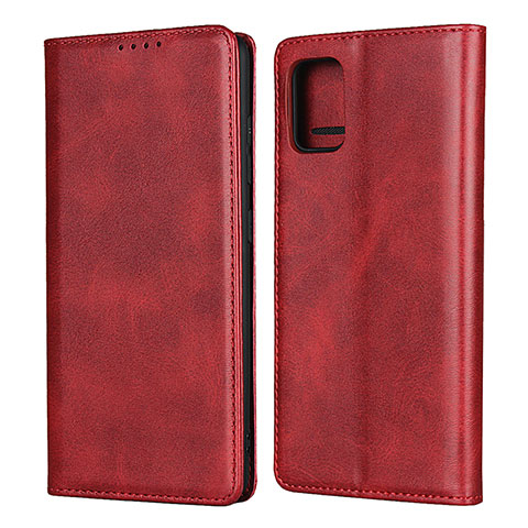 Handytasche Stand Schutzhülle Flip Leder Hülle L04 für Samsung Galaxy A51 4G Rot