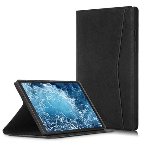 Handytasche Stand Schutzhülle Flip Leder Hülle L04 für Samsung Galaxy Tab A7 Wi-Fi 10.4 SM-T500 Schwarz