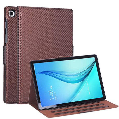 Handytasche Stand Schutzhülle Flip Leder Hülle L04 für Samsung Galaxy Tab S5e 4G 10.5 SM-T725 Braun