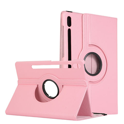 Handytasche Stand Schutzhülle Flip Leder Hülle L04 für Samsung Galaxy Tab S6 10.5 SM-T860 Rosa