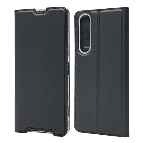 Handytasche Stand Schutzhülle Flip Leder Hülle L04 für Sony Xperia 1 II Schwarz