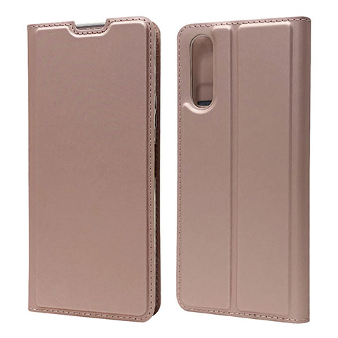 Handytasche Stand Schutzhülle Flip Leder Hülle L04 für Sony Xperia 10 II Rosegold