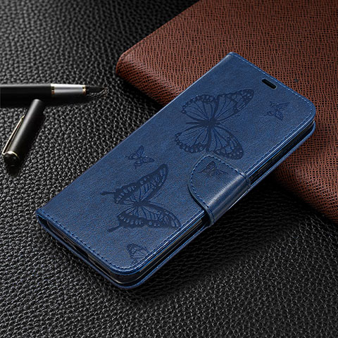 Handytasche Stand Schutzhülle Flip Leder Hülle L04 für Xiaomi Redmi 9 India Blau