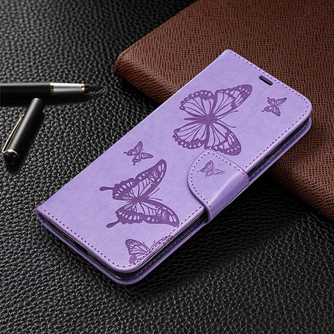 Handytasche Stand Schutzhülle Flip Leder Hülle L04 für Xiaomi Redmi 9 India Violett