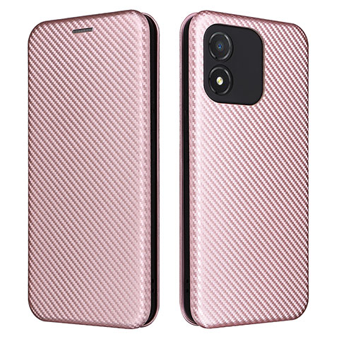 Handytasche Stand Schutzhülle Flip Leder Hülle L04Z für Huawei Honor X5 Rosegold