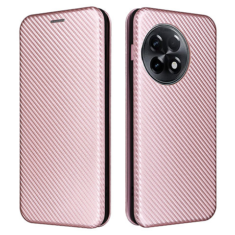 Handytasche Stand Schutzhülle Flip Leder Hülle L04Z für OnePlus Ace 2 5G Rosegold