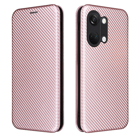 Handytasche Stand Schutzhülle Flip Leder Hülle L04Z für OnePlus Ace 2V 5G Rosegold