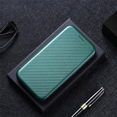 Handytasche Stand Schutzhülle Flip Leder Hülle L04Z für Oppo Find X7 5G Grün