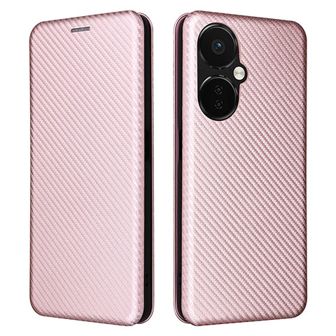 Handytasche Stand Schutzhülle Flip Leder Hülle L04Z für Oppo K11x 5G Rosegold