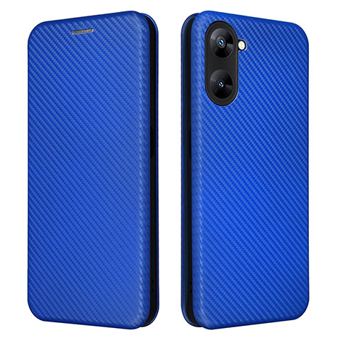 Handytasche Stand Schutzhülle Flip Leder Hülle L04Z für Realme Q5x 5G Blau