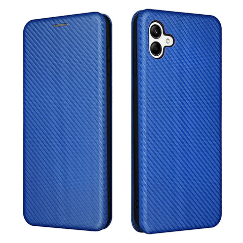 Handytasche Stand Schutzhülle Flip Leder Hülle L04Z für Samsung Galaxy A04 4G Blau