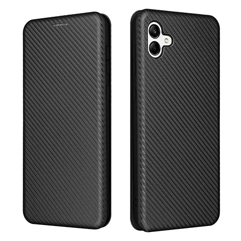 Handytasche Stand Schutzhülle Flip Leder Hülle L04Z für Samsung Galaxy A04 4G Schwarz