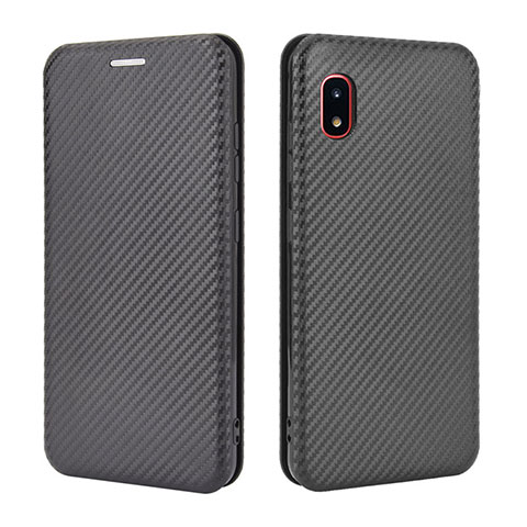 Handytasche Stand Schutzhülle Flip Leder Hülle L04Z für Samsung Galaxy A20 SC-02M SCV46 Schwarz