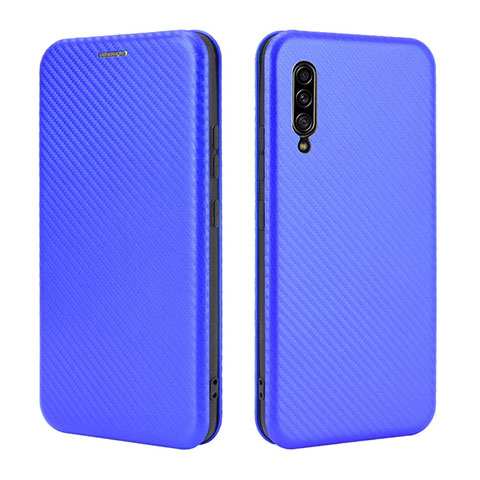 Handytasche Stand Schutzhülle Flip Leder Hülle L04Z für Samsung Galaxy A90 5G Blau