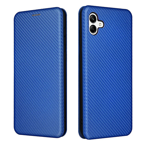 Handytasche Stand Schutzhülle Flip Leder Hülle L04Z für Samsung Galaxy M04 Blau