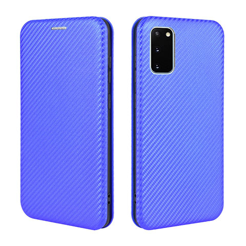 Handytasche Stand Schutzhülle Flip Leder Hülle L04Z für Samsung Galaxy S20 FE (2022) 5G Blau