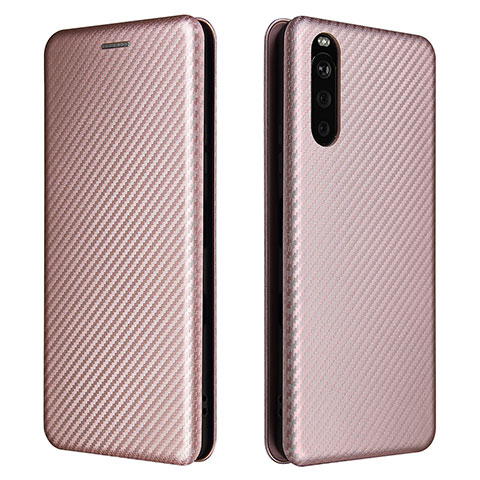 Handytasche Stand Schutzhülle Flip Leder Hülle L04Z für Sony Xperia 10 III Lite Rosegold