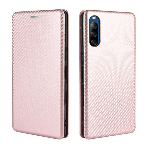 Handytasche Stand Schutzhülle Flip Leder Hülle L04Z für Sony Xperia L4 Rosegold