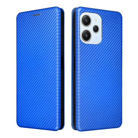 Handytasche Stand Schutzhülle Flip Leder Hülle L04Z für Xiaomi Poco M6 Pro 5G Blau