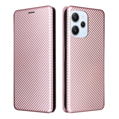 Handytasche Stand Schutzhülle Flip Leder Hülle L04Z für Xiaomi Redmi Note 12R 5G Rosegold