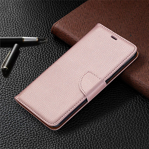 Handytasche Stand Schutzhülle Flip Leder Hülle L05 für Nokia 5.3 Rosegold