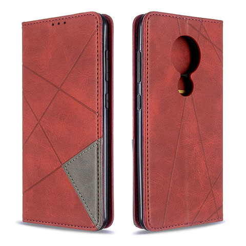 Handytasche Stand Schutzhülle Flip Leder Hülle L05 für Nokia 7.2 Rot