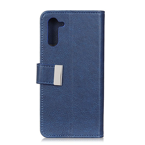 Handytasche Stand Schutzhülle Flip Leder Hülle L05 für OnePlus Nord Blau