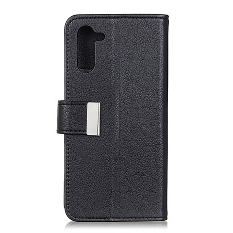 Handytasche Stand Schutzhülle Flip Leder Hülle L05 für OnePlus Nord Schwarz