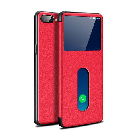 Handytasche Stand Schutzhülle Flip Leder Hülle L05 für Oppo AX5 Rot