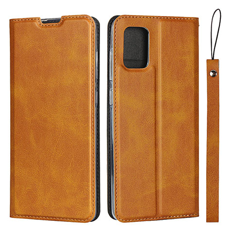 Handytasche Stand Schutzhülle Flip Leder Hülle L05 für Samsung Galaxy A71 5G Orange