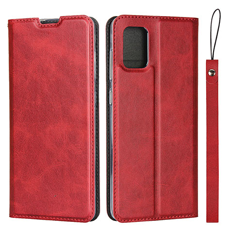 Handytasche Stand Schutzhülle Flip Leder Hülle L05 für Samsung Galaxy A71 5G Rot