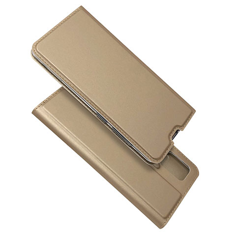 Handytasche Stand Schutzhülle Flip Leder Hülle L05 für Samsung Galaxy M40S Gold