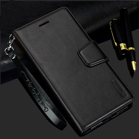 Handytasche Stand Schutzhülle Flip Leder Hülle L05 für Samsung Galaxy S21 5G Schwarz