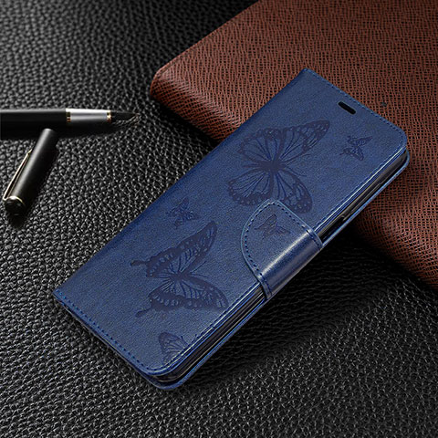 Handytasche Stand Schutzhülle Flip Leder Hülle L05 für Xiaomi Redmi Note 9 Pro Blau