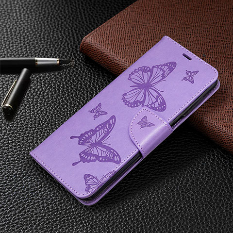 Handytasche Stand Schutzhülle Flip Leder Hülle L05 für Xiaomi Redmi Note 9 Pro Max Violett