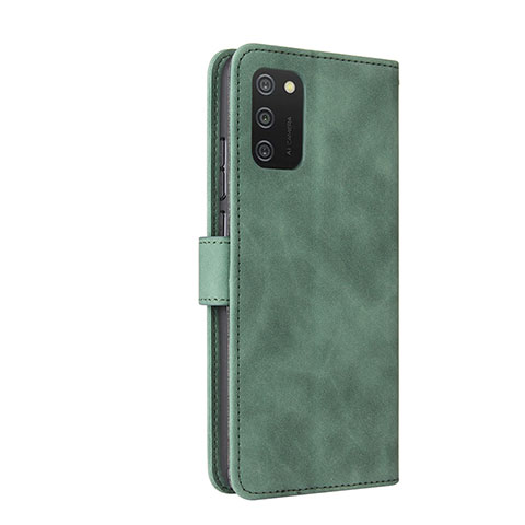 Handytasche Stand Schutzhülle Flip Leder Hülle L05Z für Samsung Galaxy A02s Grün