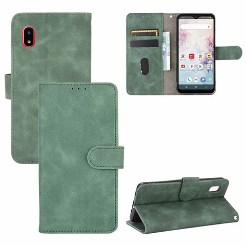 Handytasche Stand Schutzhülle Flip Leder Hülle L05Z für Samsung Galaxy A20 SC-02M SCV46 Grün