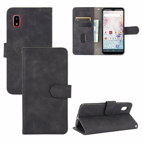 Handytasche Stand Schutzhülle Flip Leder Hülle L05Z für Samsung Galaxy A20 SC-02M SCV46 Schwarz