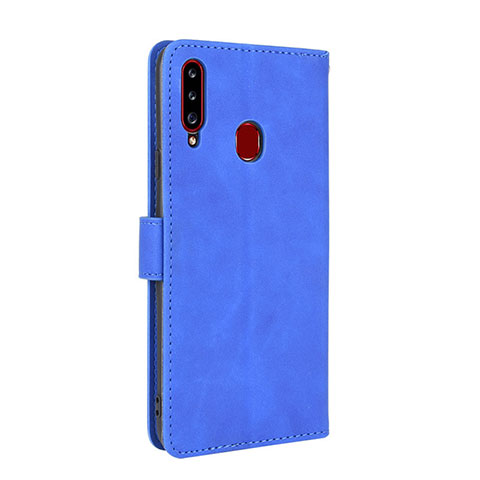 Handytasche Stand Schutzhülle Flip Leder Hülle L05Z für Samsung Galaxy A20s Blau