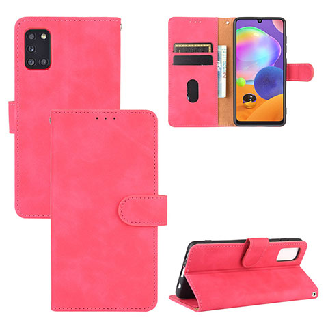 Handytasche Stand Schutzhülle Flip Leder Hülle L05Z für Samsung Galaxy A31 Pink