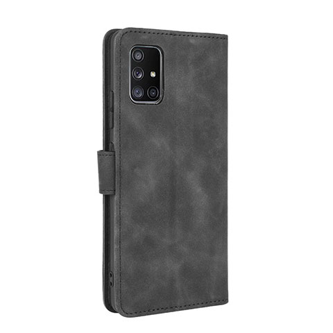 Handytasche Stand Schutzhülle Flip Leder Hülle L05Z für Samsung Galaxy A51 5G Schwarz