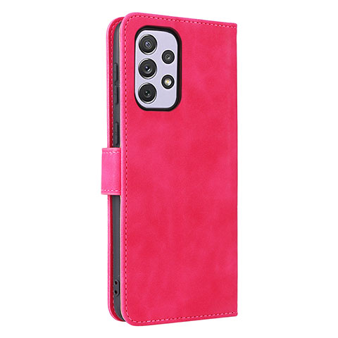 Handytasche Stand Schutzhülle Flip Leder Hülle L05Z für Samsung Galaxy A73 5G Pink