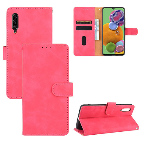 Handytasche Stand Schutzhülle Flip Leder Hülle L05Z für Samsung Galaxy A90 5G Pink