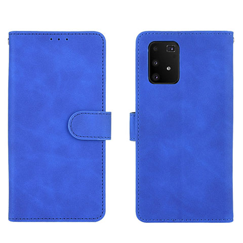 Handytasche Stand Schutzhülle Flip Leder Hülle L05Z für Samsung Galaxy A91 Blau