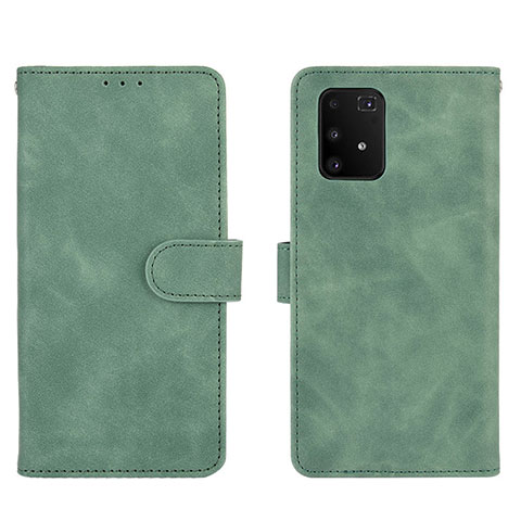 Handytasche Stand Schutzhülle Flip Leder Hülle L05Z für Samsung Galaxy A91 Grün