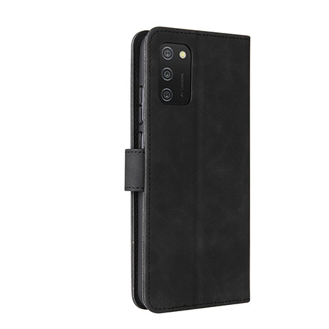 Handytasche Stand Schutzhülle Flip Leder Hülle L05Z für Samsung Galaxy M02s Schwarz