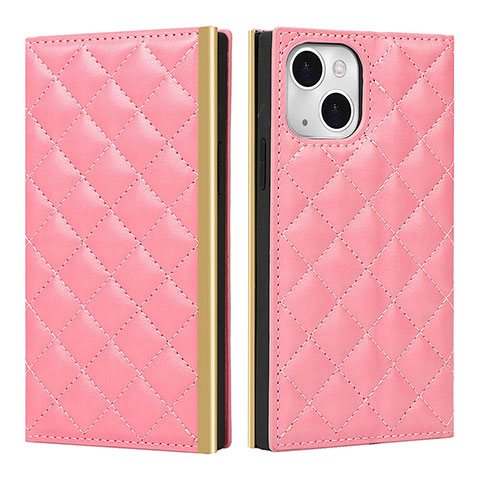 Handytasche Stand Schutzhülle Flip Leder Hülle L06 für Apple iPhone 13 Mini Rosa