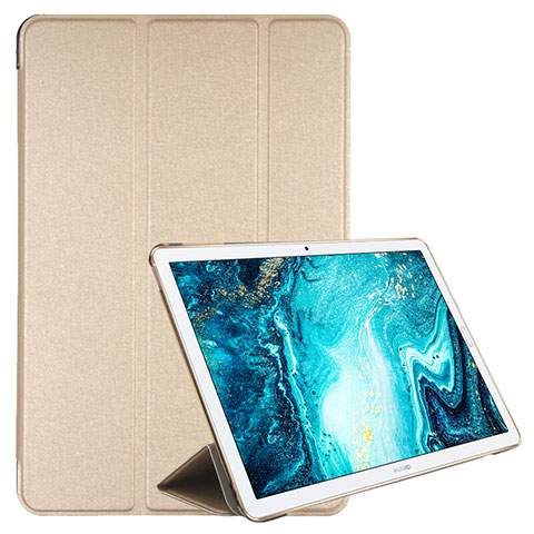 Handytasche Stand Schutzhülle Flip Leder Hülle L06 für Huawei MediaPad M6 10.8 Gold